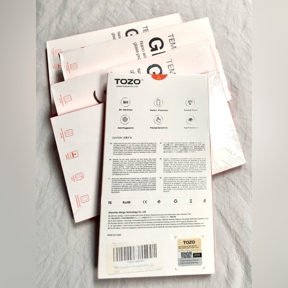 TOZO 5Pack bundle iphone Screen Protector Premium Tempered Glass brand new - Picture 4 of 9